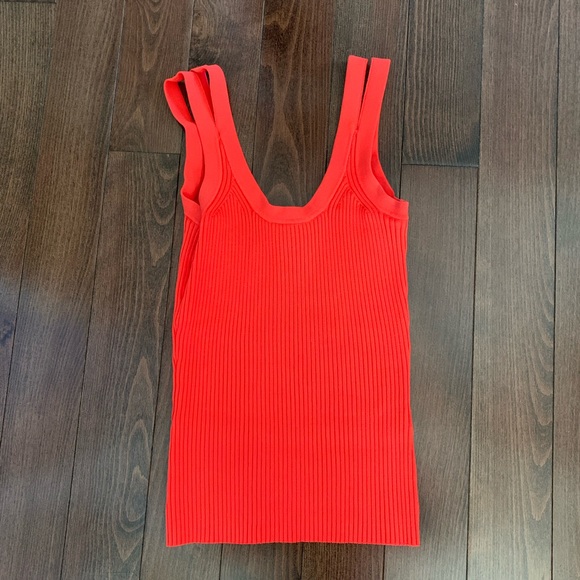 Reiss Sabrina coral double strap tank top - Picture 2 of 5